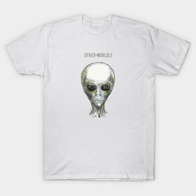 Other-worldy - Alien. T-Shirt by FanitsaArt